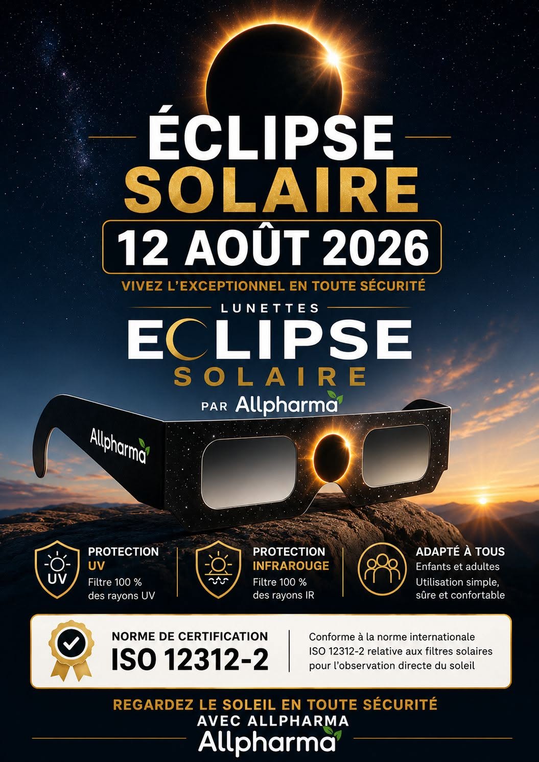 Lunettes eclipse solaire